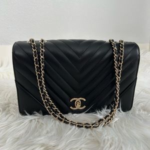 Chanel Chevron Statement Flap
